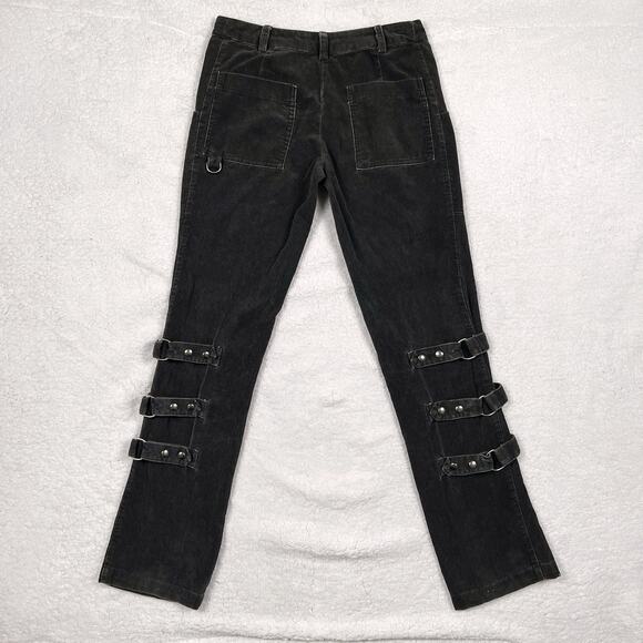 Y2K Euro Made in Italy Susan Small Bondage Corduroy Pants Sz EU 40 Waist 28 Vtg - Picture 7 of 16